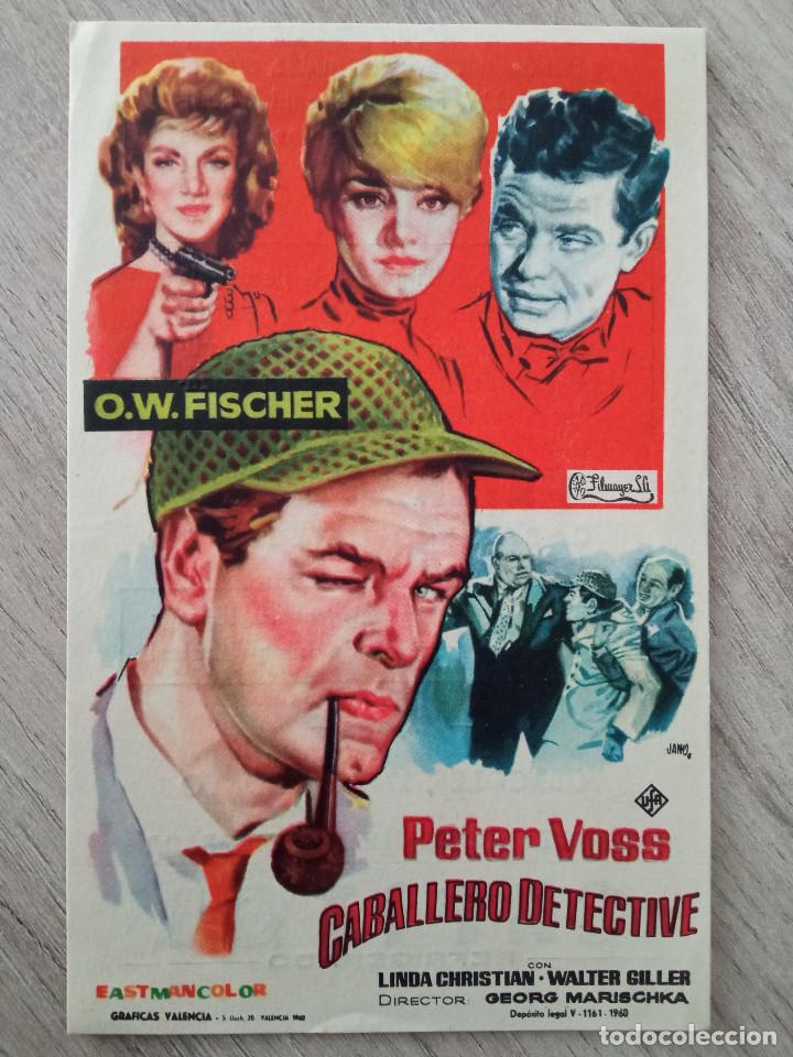 Cine: PETER VOSS CABALLERO DETECTIVE, O.W.FISCHER, CINE CAPITOL DE BILBAO
