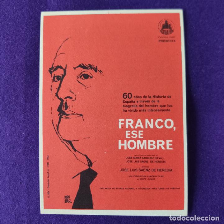 Cine: PROGRAMA DE CINE ORIGINAL. INCA. FRANCO ESE HOMBRE. SIMPLE. - Foto 1