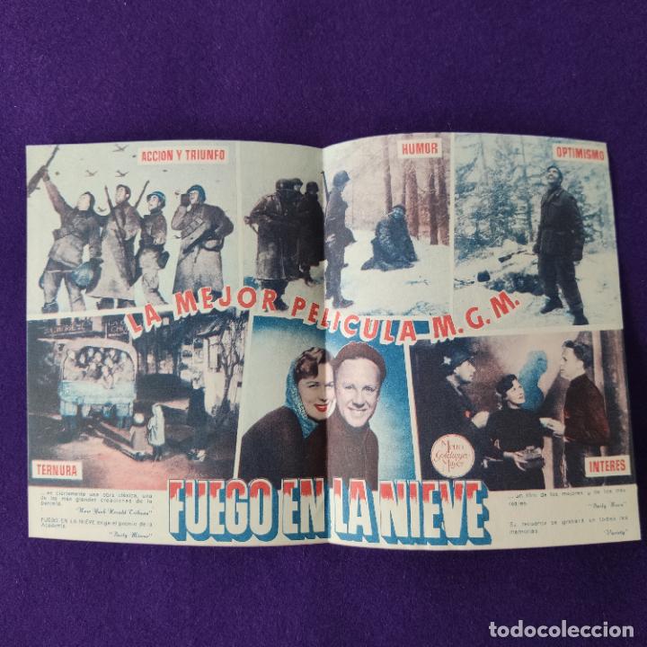 Cine: PROGRAMA DE CINE ORIGINAL. FUEGO EN LA NIEVE. VAN JOHNSON. DOBLE. - Foto 2