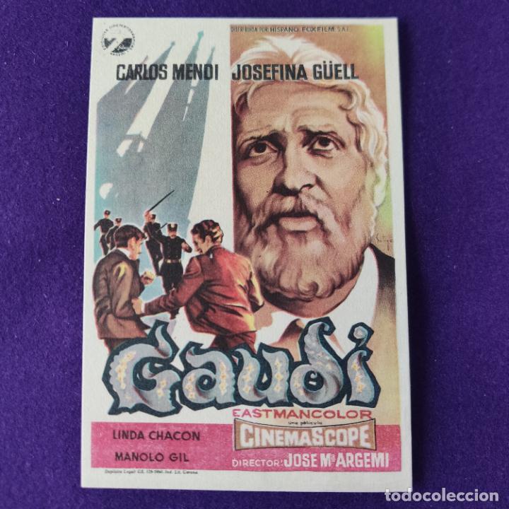 Cine: PROGRAMA DE CINE ORIGINAL. GAUDI. LINDA CHACON. MANOLO GIL. SIMPLE - Foto 1