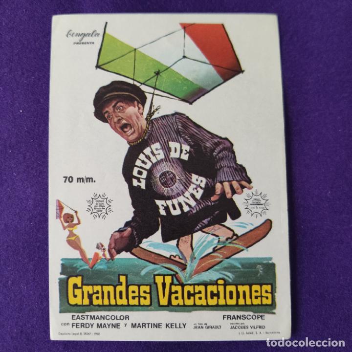 Cine: PROGRAMA DE CINE ORIGINAL. GRANDES VACACIONES. FERDY MAYNE. SIMPLE - Foto 1