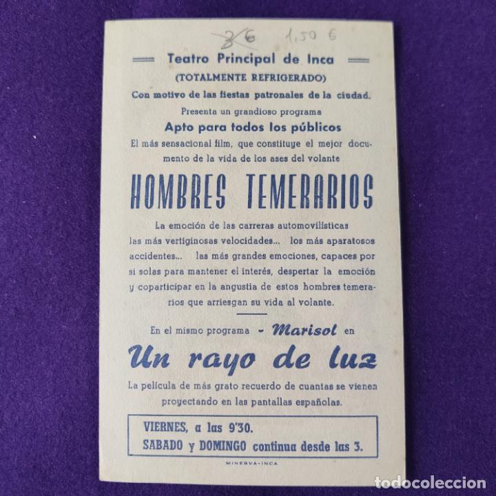 Cine: PROGRAMA DE CINE ORIGINAL. INCA. HOMBRES TEMERARIOS. KIRK DOUGLAS. SIMPLE. - Foto 2