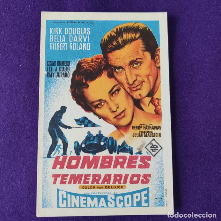  Foglietti di film di film antichi di cinema: PROGRAMA DE CINE ORIGINAL. INCA. HOMBRES TEMERARIOS. KIRK DOUGLAS. SIMPLE.