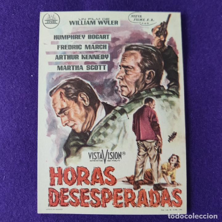 Cine: PROGRAMA DE CINE ORIGINAL. INCA. HORAS DESESPERADAS. HUMPHREY BOGART. SIMPLE. - Foto 1