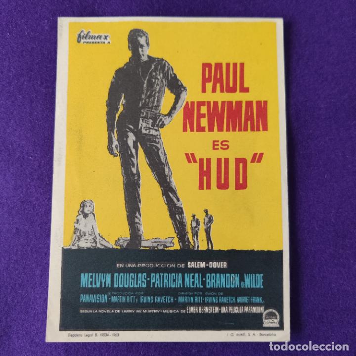 Cine: PROGRAMA DE CINE ORIGINAL. PAUL NEWMAN ES &rdquo;HUD&rdquo;. MELVYN DOUGLAS. SIMPLE - Foto 1