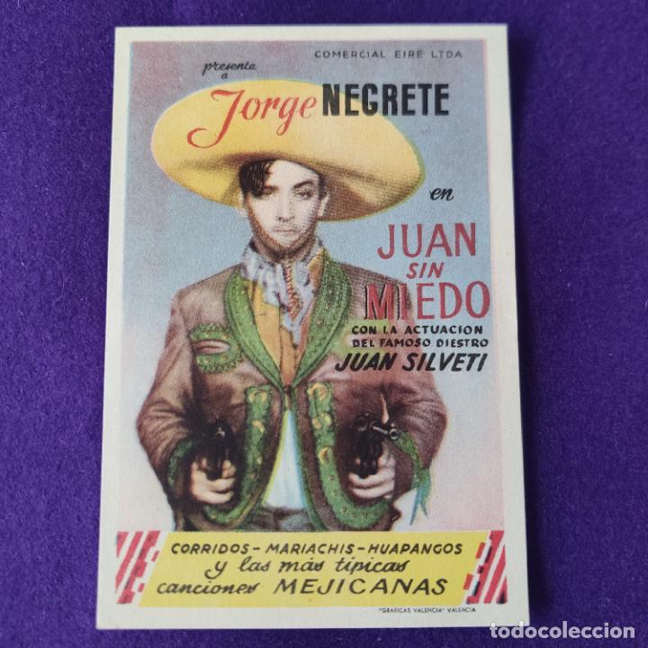Cine: PROGRAMA DE CINE ORIGINAL. JUAN SIN MIEDO. JORGE NEGRETE. SIMPLE. - Foto 1