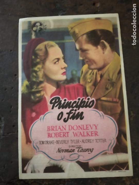 Cine: PRINCIPIO O FIN. BRIAN DONLEVY - ROBERT WALKER. PROGRAMA DE CINE CON PUBLICIDAD. - Foto 1