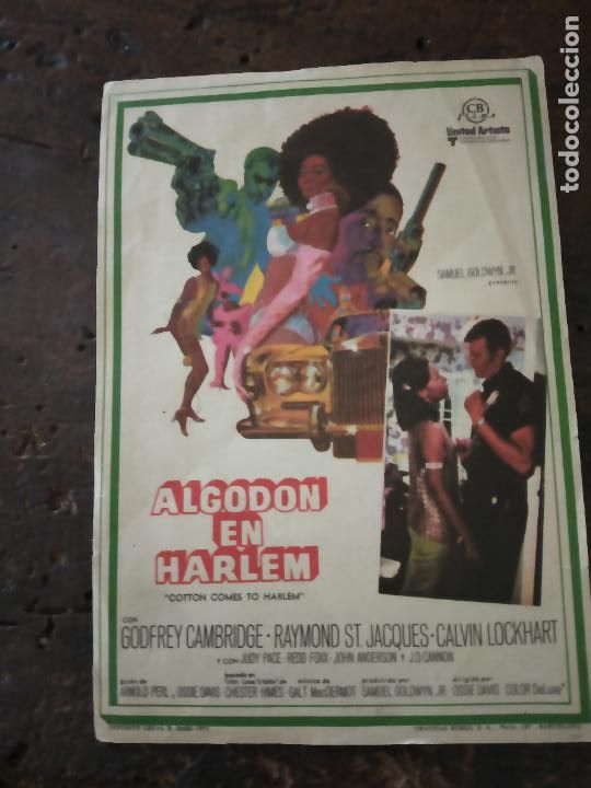 Cine: ALGODON EN HARLEM. PROGRAMA DE CINE. - Foto 1