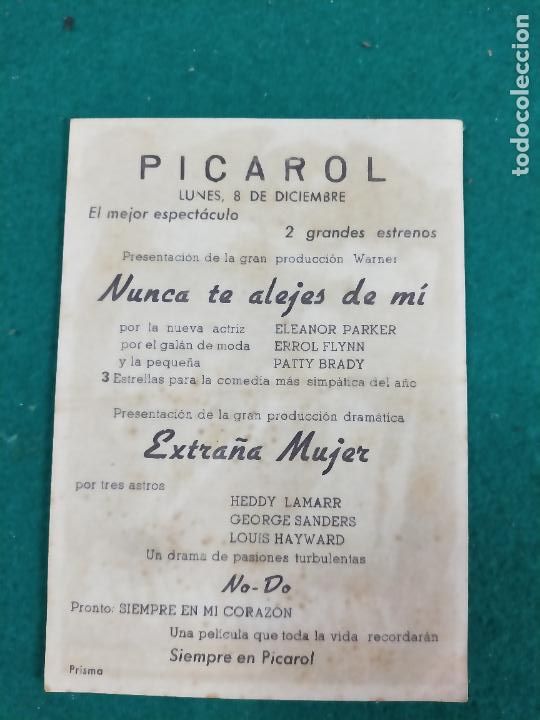 Cine: EXTRA&Ntilde;A MUJER. HEDY LAMARR. PROGRAMA DE CINE CON PUBLICIDAD. - Foto 2