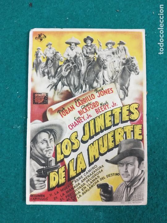 Cine: LOS JINETES DE LA MUERTE. PROGRAMA DE CINE CON PUBLICIDAD. - Foto 1