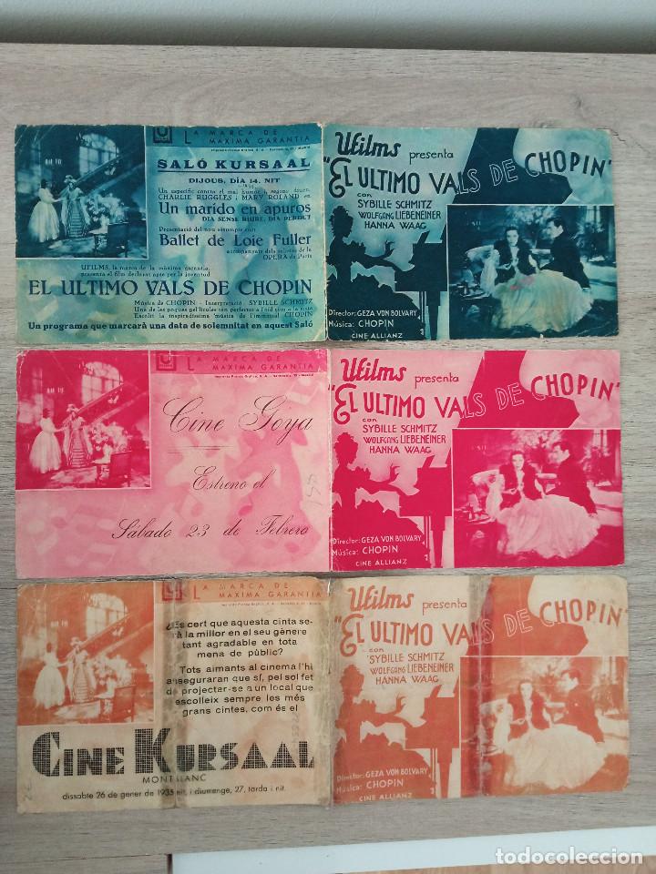 Cine: EL ULTIMO VALS DE CHOPIN, VARIANTES - Foto 1
