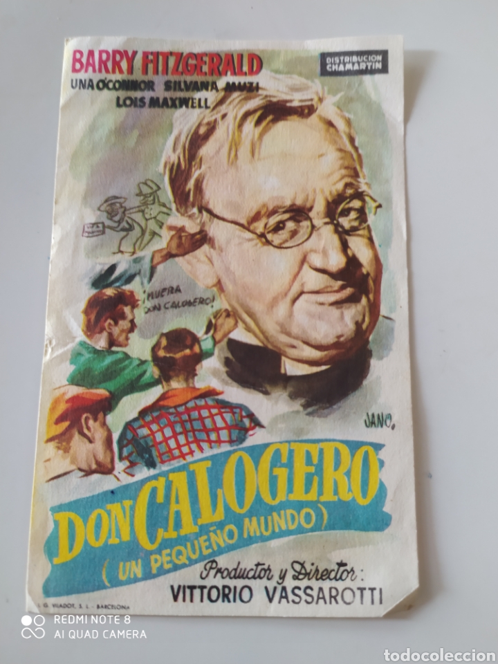  Foglietti di film di film antichi di cinema: Folleto Antiguo publicitario de la pel&iacute;cula Don Calogero. Cine Moderno C&aacute;ceres