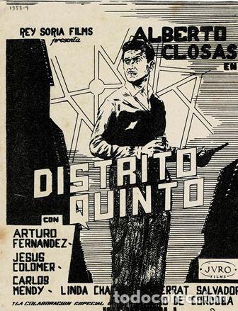 Cine: PROGRAMA DE CINE: DISTRITO QUINTO PC-5582 - Foto 1