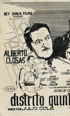 Cine: PROGRAMA DE CINE: DISTRITO QUINTO PC-5584 - Foto 1