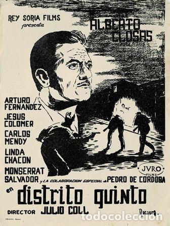 Cine: PROGRAMA DE CINE: DISTRITO QUINTO PC-5585 - Foto 1