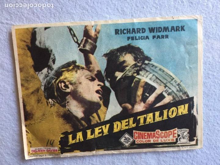  Flyers Publicitaires de films Anciens: La ley del talion
