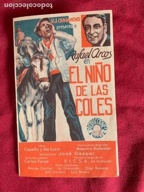 EL NI&Ntilde;O DE LAS COLES