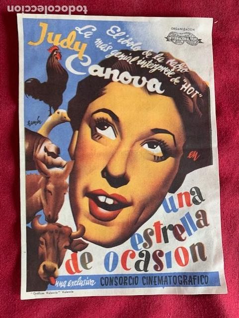  Flyers Publicitaires de films Anciens: UNA ESTRELLA DE OCASI&Oacute;N