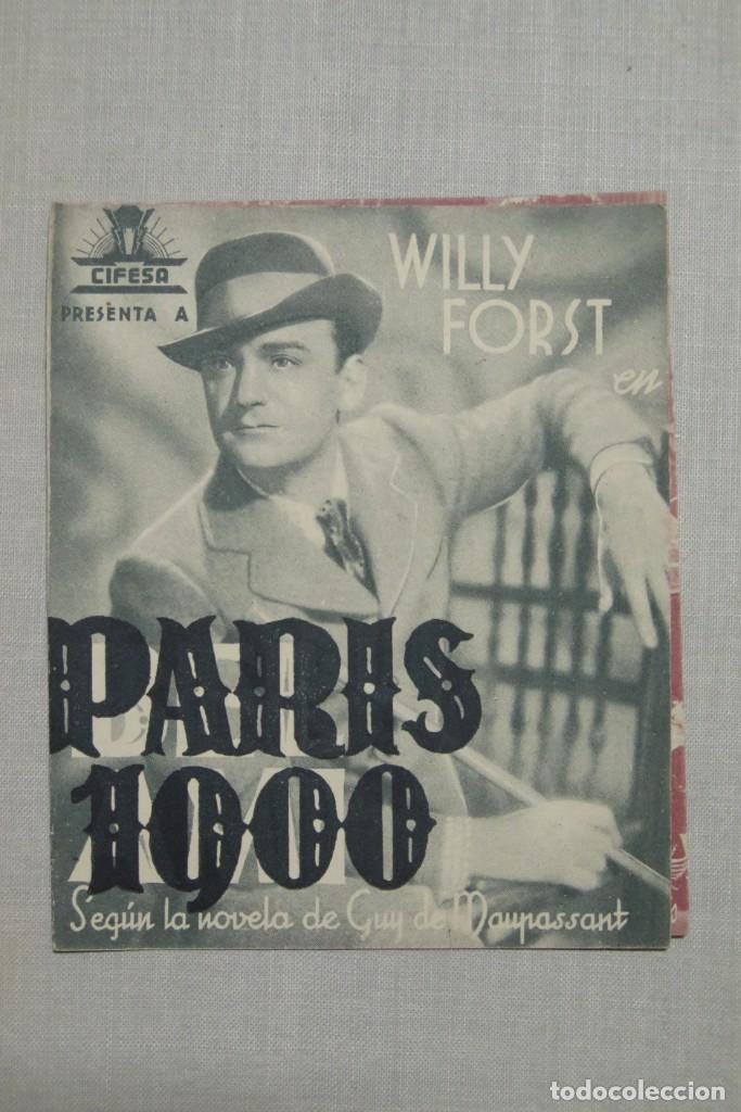 Cine: PROGRAMA DE CINE. PARIS 1900 - Foto 1