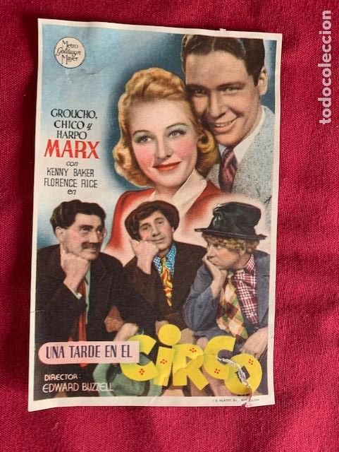  Flyers Publicitaires de films Anciens: UNA TARDE EN EL CIRCO