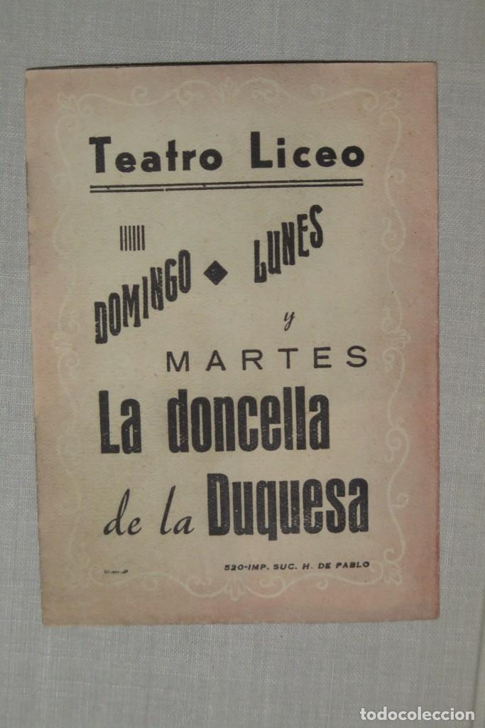 Cine: PROGRAMA DE CINE. LA DONCELLA DE LA DUQUESA - Foto 2