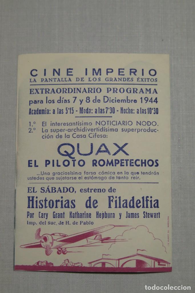 Cine: PROGRAMA DE CINE. QUAX - Foto 2
