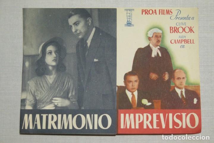 Cine: PROGRAMA DE CINE. MATRIMONIO IMPREVISTO - Foto 1