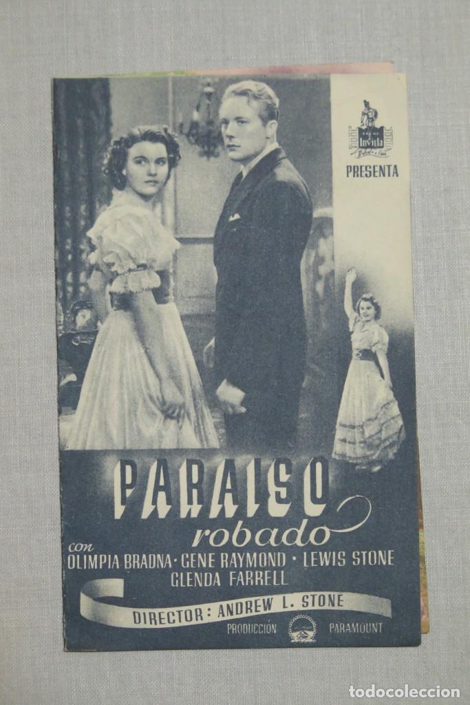 Cine: PROGRAMA DE CINE. PARAISO ROBADO - Foto 1