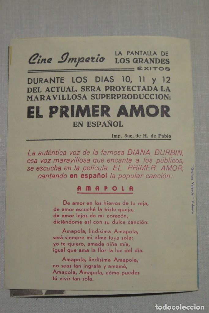 Cine: PROGRAMA DE CINE. PRIMER AMOR - Foto 2