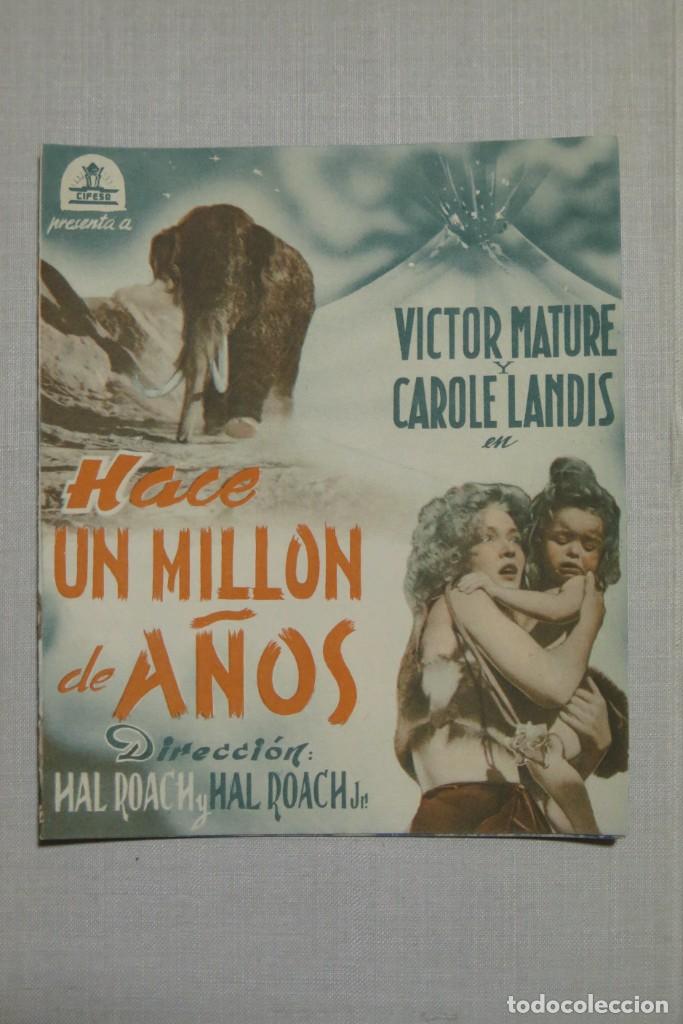 Cine: PROGRAMA DE CINE. HACE UN MILLON DE A&Ntilde;OS - Foto 1