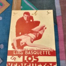 Cine: LOS VERICUETOS DEL MAL LINA BASQUETTE REED HOWES PROGRAMA ORIGINAL DOBLE UNIVERSAL 1929 CINE MUDO. Lote 325009053