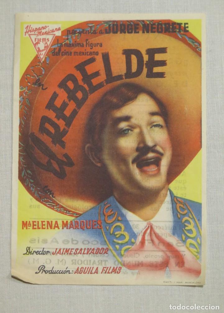 Cine: PROGRAMA DE CINE. EL REBELDE - Foto 1
