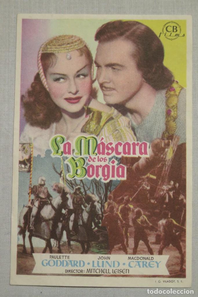 Cine: PROGRAMA DE CINE. LA AMSCARA DE LOS BORGIA - Foto 1