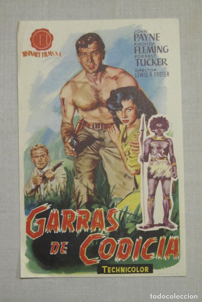 Cine: PROGRAMA DE CINE. GARRAS DE CODICIA - Foto 1