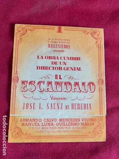  Flyers Publicitaires de films Anciens: EL ESCANDALO