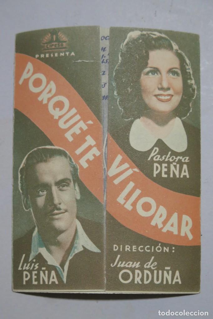 Cine: PROGRAMA DE CINE. PORQUE TE VI LLORAR - Foto 1