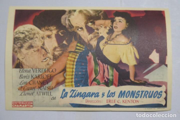Cine: PROGRAMA DE CINE. LA ZINGARA Y LOS MONSTRUOS - Foto 1