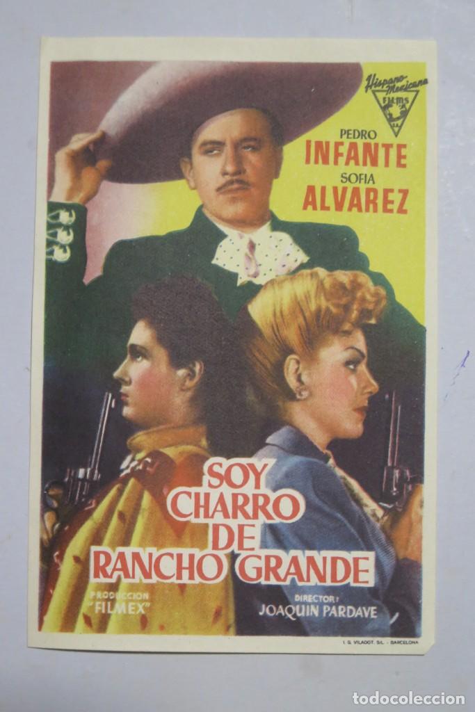Cine: PROGRAMA DE CINE. SOY CHARRO DE RANCHO GRANDE - Foto 1