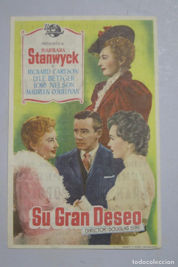 Cine: PROGRAMA DE CINE. SU GRAN DESEO - Foto 1
