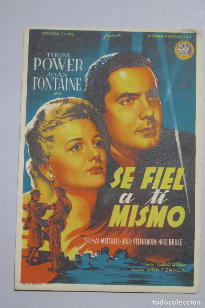 Cine: PROGRAMA DE CINE. SE FIEL A TI MISMO - Foto 1