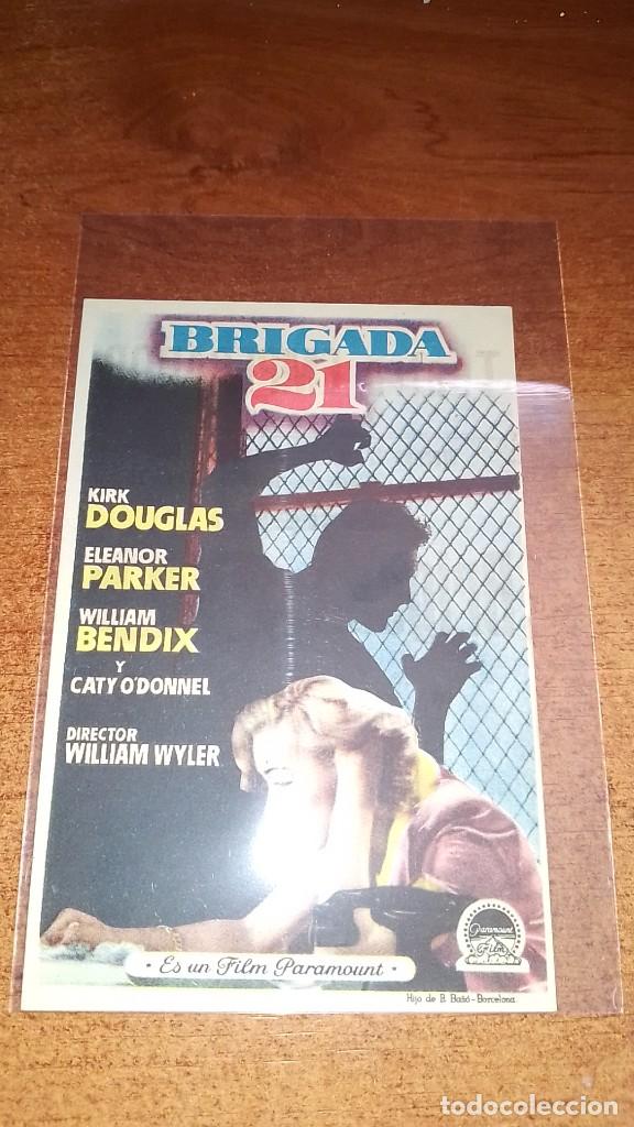 Cine: PROGRAMA O FOLLETO DE MANO DE CINE brigada 21 - Foto 1