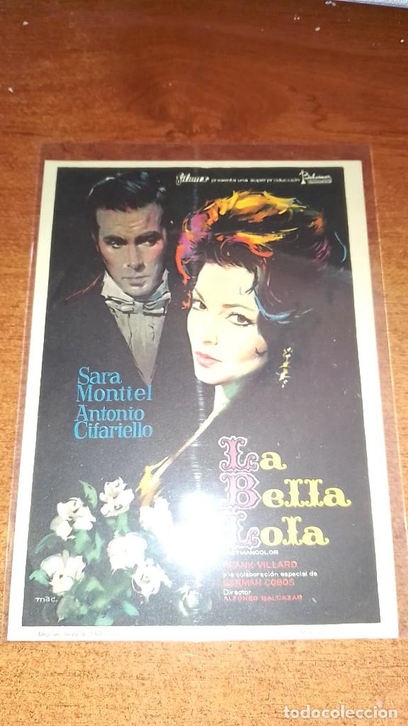 Cine: PROGRAMA O FOLLETO DE MANO DE CINE la bella lola - Foto 1