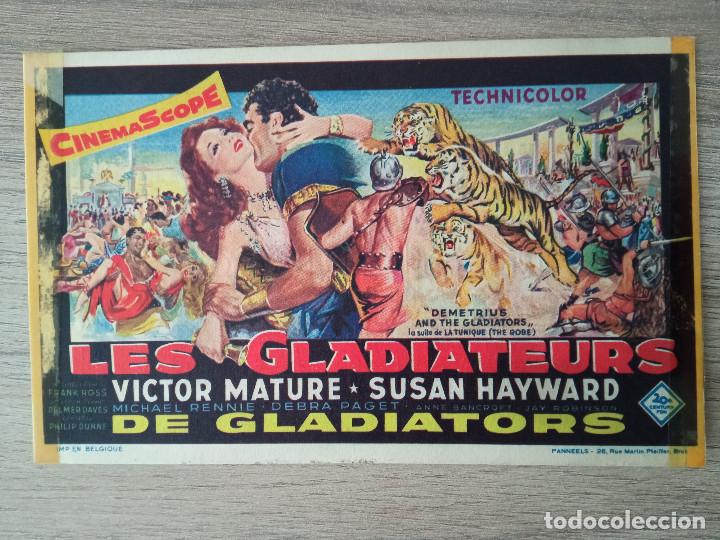 Kino: DEMETRIUS Y LOS GLADIADORES, VICTOR MATURE, CINEMA MONTY, FOLLETO BELGA