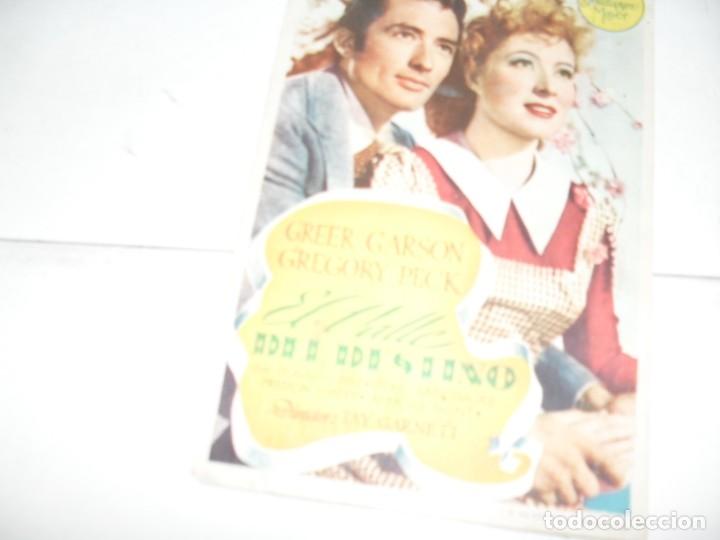 Kino: programa de mano sencillo,sin texto publicitario .titulo: EL VALLE DEL DESTINO.