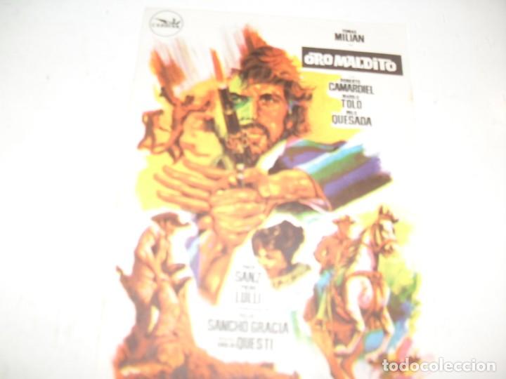 Kino: programa de mano sencillo,sin texto publicitario .titulo:ORO MALDITO.