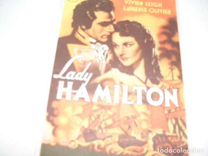 Kino: programa de mano sencillo,sin texto publicitario .titulo: LADY HAMILTON