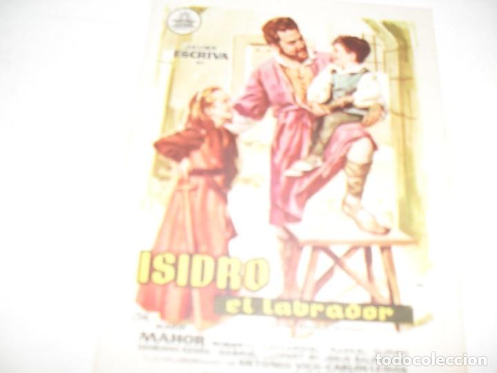 Kino: programa de mano sencillo,sin texto publicitario .titulo: ISIDRO EL LABRADOR.