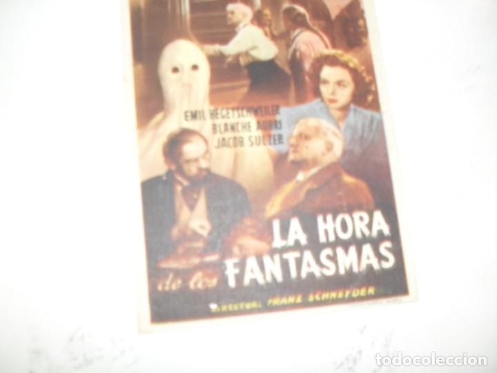 Kino: programa de mano sencillo,sin texto publicitario .titulo: LA HORA DE LOS FANTASMAS..