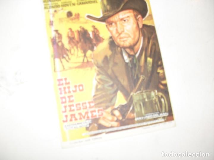Kino: programa de mano sencillo,sin texto publicitario .titulo: EL HIJO DE JESSE JAMES.