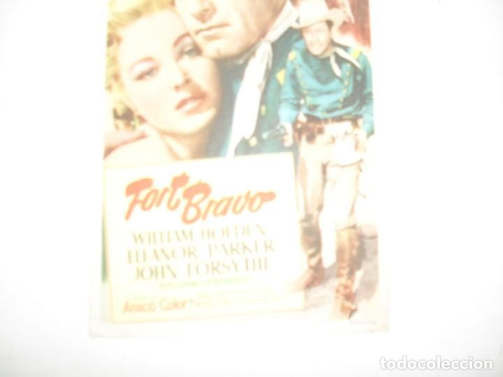 Kino: programa de mano sencillo,sin texto publicitario .titulo: FORT BRAVO.